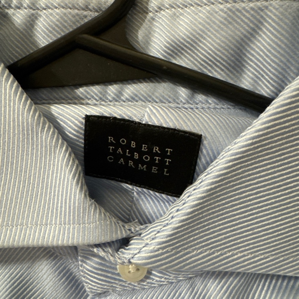 Robert Talbott Blue Casual Button Down Shirt - image 1